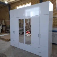 کمددیواری آماده آینه دار طرح یونان