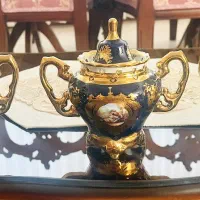 سه عدد قندان سرمه ای طلاکوب لیلی مجنون اصل