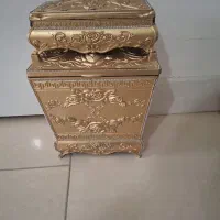 جا دستمال کاغذی و سطل آشغال