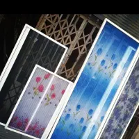 توری پلیسه مگنتی درب پنجره Upvc آلومینیوم شیشه۲جدا