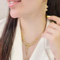 سرویس مدل گل فیوژن کپی طلا(نقره جات رویال)
