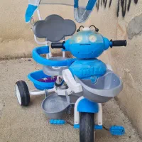 سه چرخه ربات موزیکال آبی چتر دار