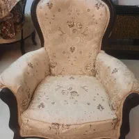 مبل استیل ۷ نفره با میز وسط وبوفه