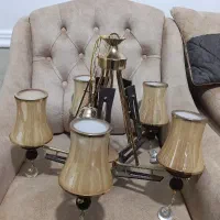 لوستر|لوستر و چراغ آویز|بندر گناوه, |دیوار