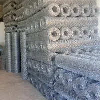 فنس گابیون سیم خاردار پایه لوله بتنی و...