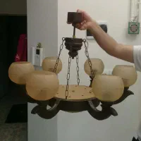 لوستر چوبی