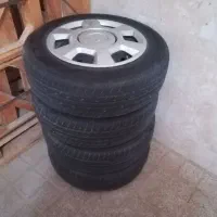 ۴حلقه رینگ و لاستیک مکسس185/65 R15 خارجی قالپاق