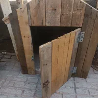 قفس سگ چوبی