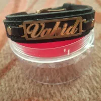 دستبند چرم طلا