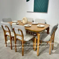 رادین میز ناهارخوری و صندلی پارچه ای مونتلو پرومکس