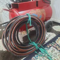 پمپ باد ۸۰لیتری پابنو وده متر لوله باد پابنو