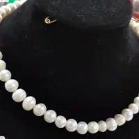گردنبندمرواریدپرورشی اصل همراه فاکتور