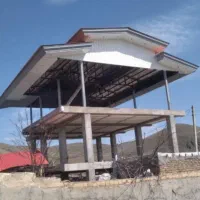 اجرای جوشکاری شیروانی اسکلت آلاچیق راویز فلاشینگ..