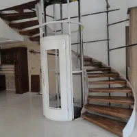 پله پیچ و گرد دوبلکس و دکوراتیو آهنی