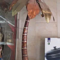 نخل مسی وبرنجی وگل وگندم دست ساز نقره ای