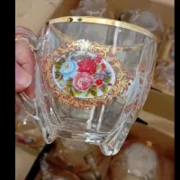 پارچ و لیوان.استکان چای خوری.سرویس آرکوپال.جاقاشقی