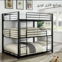 تختخواب فلزی سه طبقه شایان(صنایع فلزی نوری)ا|تخت و سرویس خواب|مشهد, خواجه ربیع|دیوار