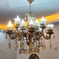 لوستر 10 شعله با دیوار کوب
