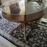 میز گرد تکی ناهار خوری پایه گلدانی 4 نفره