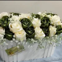 دسته گل روبانی