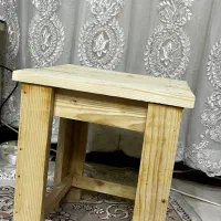 چهارپایه چوبی دست ساز