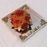 سینی حنا و دسته گل حنا