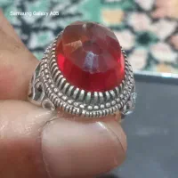 انگشتر نقره یاقوت سرخ
