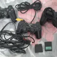 دستگاه PS2 دودسته سیمی یک دسته بیسیمی