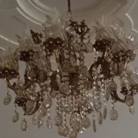 لوستر برنز  ۸شاخه دوتایی و دیوارکوب ست و تک شاخه