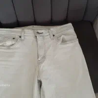 شلوار لی وایز اصل تمام پنبه رنگ برفی سایز ۳۲،۳۳