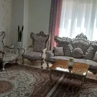 مبل استیل نه نفره میز وسط ودو عسلی
