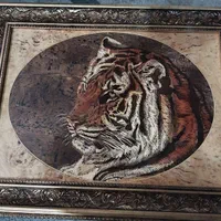 تابلو معرق منبت مینیاتوری نقاشی دکوراتیو فرش