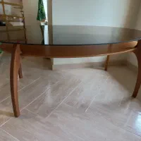میز ۶ نفره و ۶ عدد صندلی با چوب راش