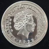 سکه ملکه الیزابت روکش نقره