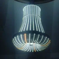 طرح زیبای لامپ دست ساز  نخلی دو تخته