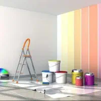 نقاشی ساختمان طرح کاغذ دیواری کیفیت عالی