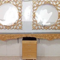 آینه .میز. فایل چوبی کشویی