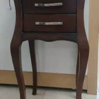 میز چوبی تلفن