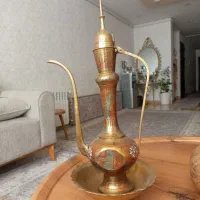 آفتابه و لگن برنز بسیار زیبا کار شده