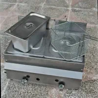 سرخ کن گازی دولگنه، جنس استیل نگیر