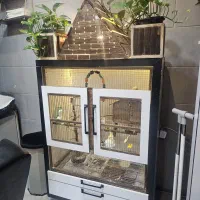 کلبه چوبی.قفس چوبی.قفس پرنده