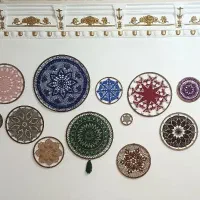 ماندلا بافی،دیوارکوب،بافتنی،تابلو