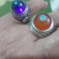 دو انگشتر نقره فاخر