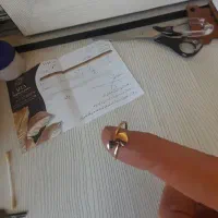 انگشتر  طلا یه گرمی وزن  سبک
