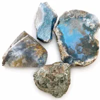 سنگ طبیعی عقیق آبی خام