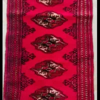 قالیچه دستباف ترکمن سالم و بدون هیچ ایرادی
