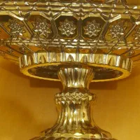 جا میوه ای طلایی بزرگ