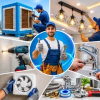 الکتریکی، برقکاری، سرویس کولر، نصب روشنایی