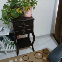 میز تلفن چوبی