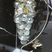 انگورکریستالی رنگ شامپاینی پایه طلایی بزرگ